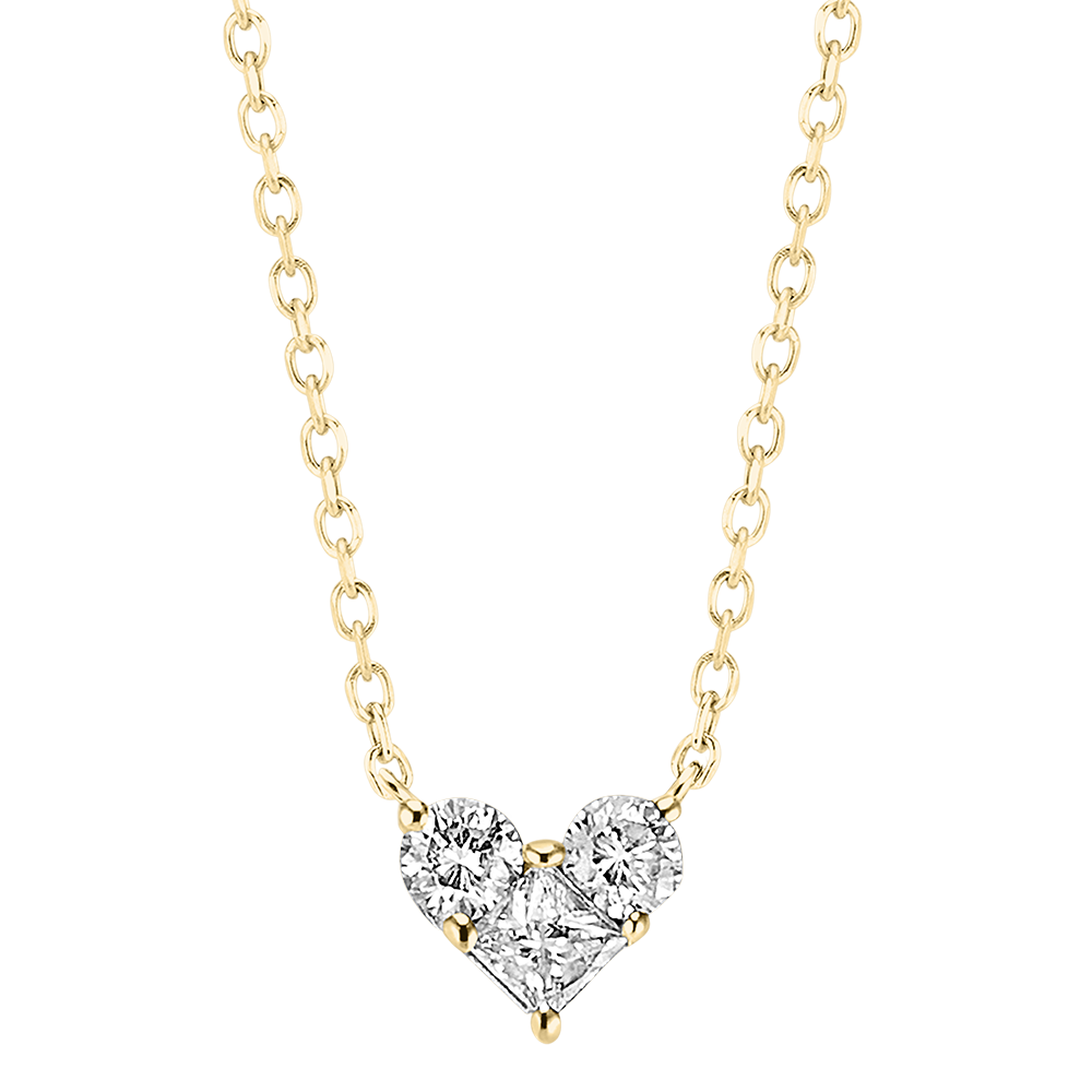 Collier Pr Cieux Secret Mini Lovely Or Jaune Carats Et Diamants