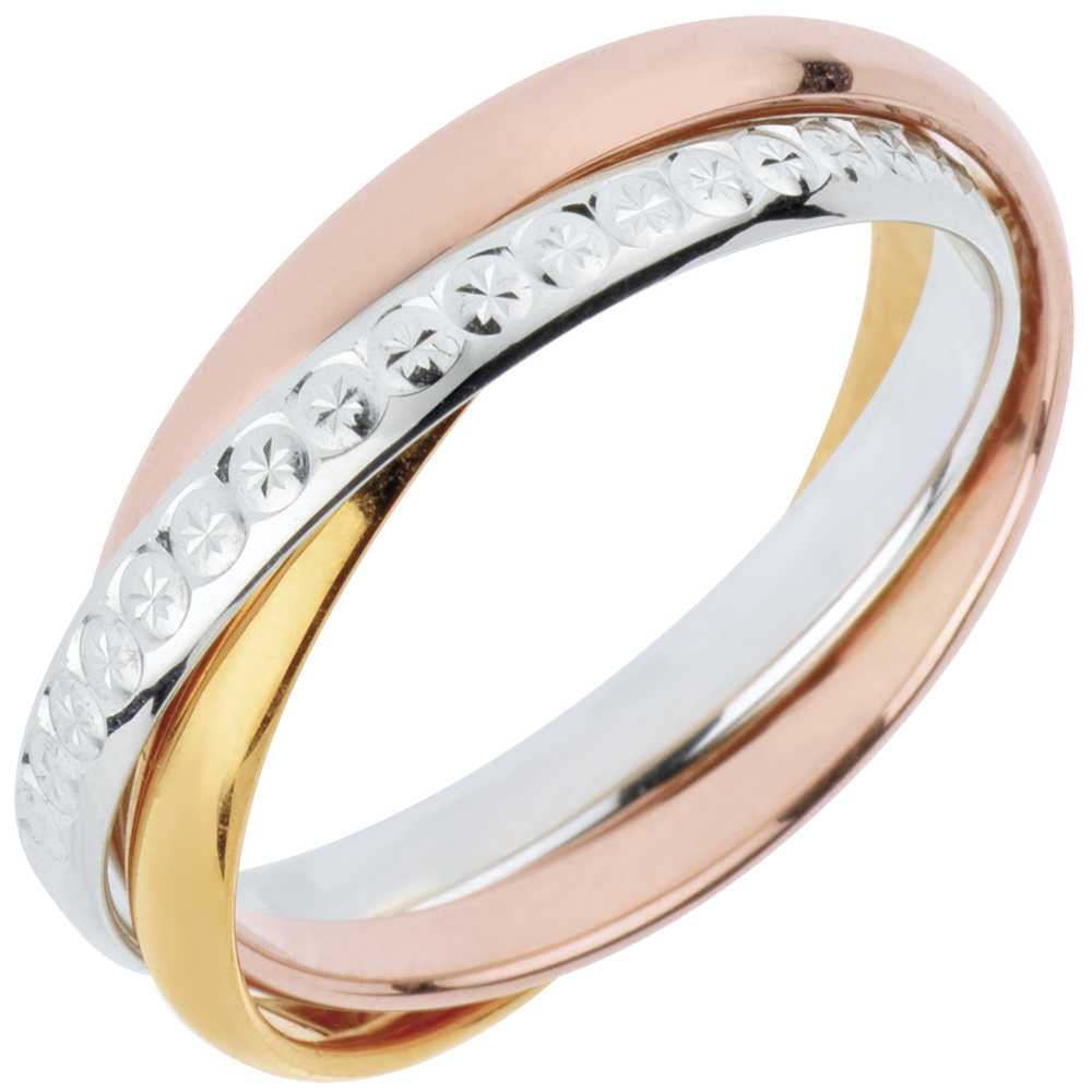 Wedding Rings Mm Three Golds Carats C