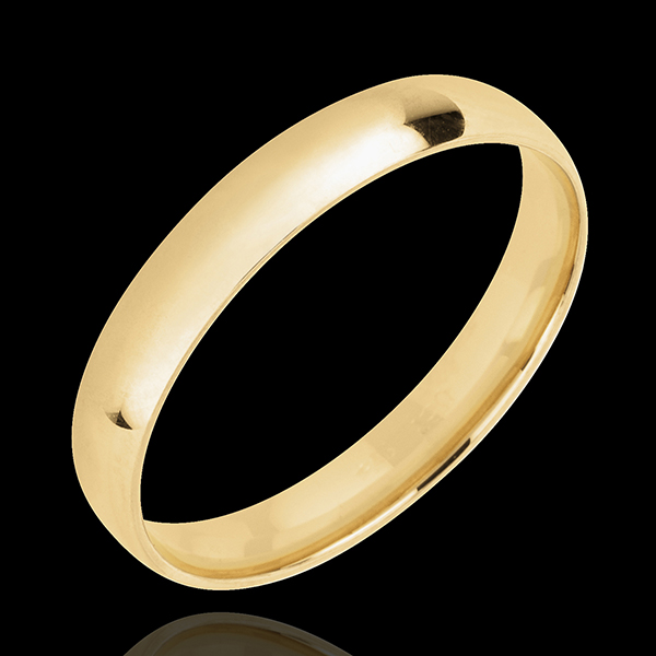 Obrączka 3 mm « l’Atelier » 20323 - Żółte złoto polerowane 750 - Cienki