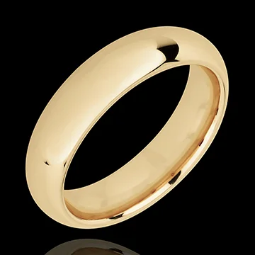 « L'Atelier » nº 21045 - Alliance 5 mm Or jaune poli 750 ‰ (18 carats) - Confort