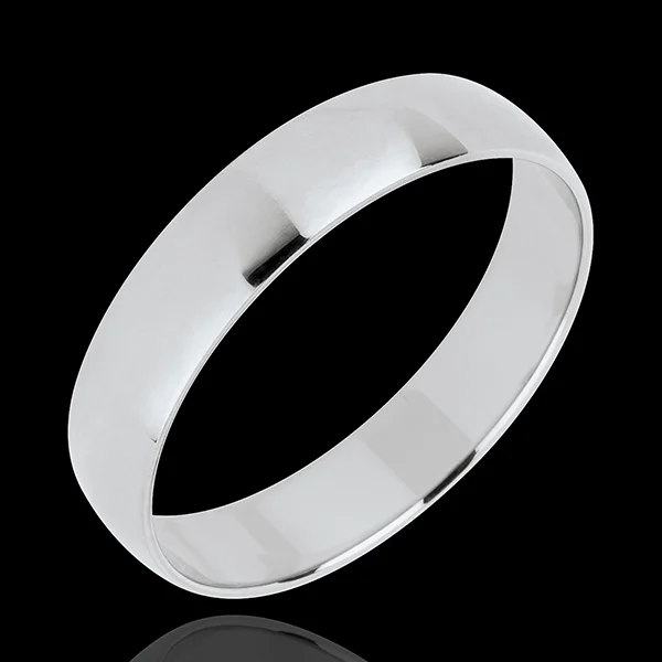 « L'Atelier » Nº20332 - Trauring 4 mm Weißgold poliert 750/-(18Kt) - Schmal