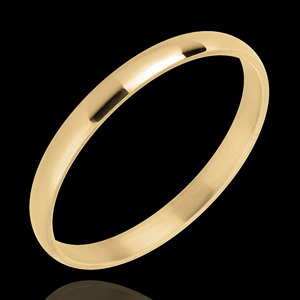 « L'Atelier » Nr. 20322 - Trauring 2 mm Gelbgold poliert 750 (18K) - Schmal