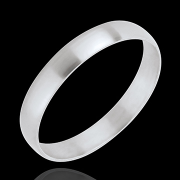 « L'Atelier » nr. 20331 - Verighete 3 mm Aur alb lustruit 18K (750) - Fin