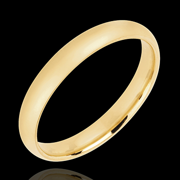 « L'Atelier » Nr. 32011 - Trauring 3 mm Gelbgold poliert 375 (9K) - Standard