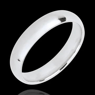 « L'Atelier » Nr. 32020 - Trauring 4 mm Weißgold poliert 375 (9K) - Standard