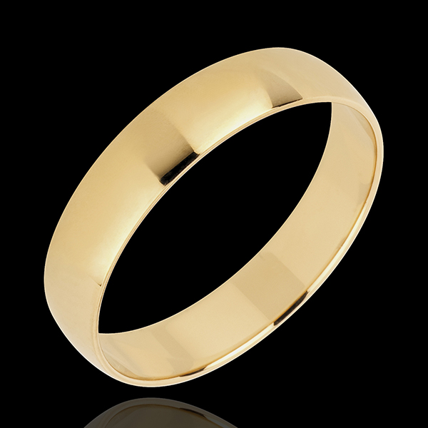 « L'Atelier » nr. 32324 - Trouwring 4 mm Geelgoud gepolijst 9 karaat (375) - Dun