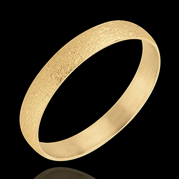 « L'Atelier » nr. 32395 - Trouwring 3 mm Geelgoud geborsteld 9 karaat (375) - Dun