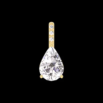 « L'Atelier » Nº203173 - Pendentif Or jaune 18 carats - Diamant Poire 0.3 carat - Sertissage Diamant - Pas de chaîne