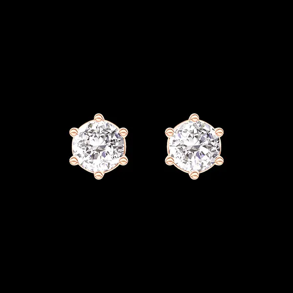 « L'Atelier » Nº403623 - Ohrringe Roségold 375/-(9Kt) - Labordiamant rund 0.3 Karat (2 X)