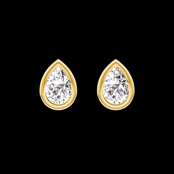 « L'Atelier » Nº403857 - Earrings Yellow gold 18 carats - Laboratory Diamond Pear 0.3 Carats (2 X)