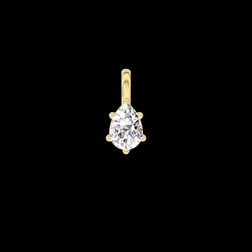 « L'Atelier » Nº405135 - Pendant Yellow gold 18 carats - Laboratory Diamond Pear 0.3 Carats - No Chain