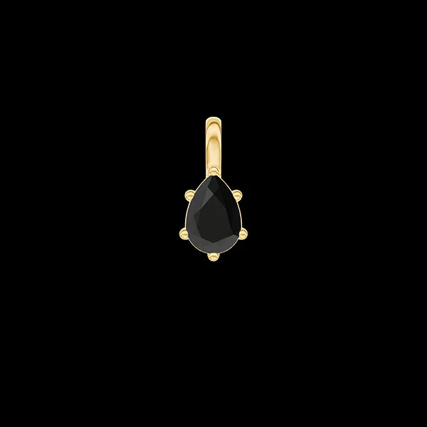« L'Atelier » Nº408160 - Pendentif Or jaune 18 carats - Diamant noir Poire 0.3 carat - Pas de chaîne