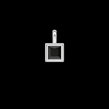 « L'Atelier » Nº412624 - Pendentif Or jaune 9 carats - Diamant noir Princesse 0.3 carat - Pas de chaîne