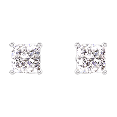 Cercei « l’Atelier » 200980 - Aur alb 9 carate - Diamant Princess 0.3 carate (2 X) Cercei « l’Atelier » 200980 - Aur alb 9 carate - Diamant Princess 0.3 carate (2 X)
