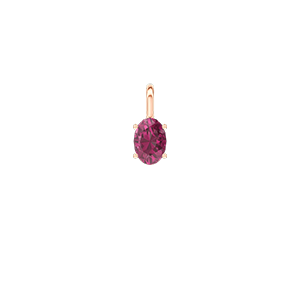 « L'Atelier » Nº179763 - Pendentif Or rose 18 carats - Rubis Ovale 0.3 carat - Pas de chaîne