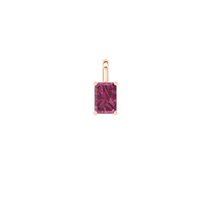 « L'Atelier » Nº179859 - Pendentif Or rose 18 carats - Rubis Rectangle 0.3 carat - Pas de chaîne