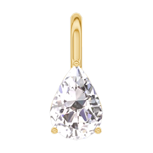 « L'Atelier » Nº203169 - Pendant Yellow gold 18 carats - Diamond white Pear 0.3 Carats - No Chain