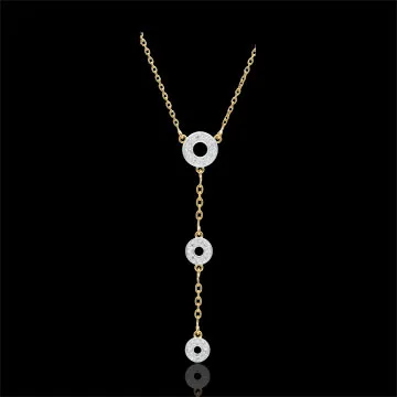 Collana Tala - Oro giallo - 9 carati - 16 Diamanti