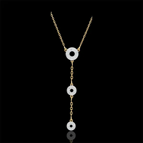 Collana Tala - Oro giallo - 9 carati - 16 Diamanti