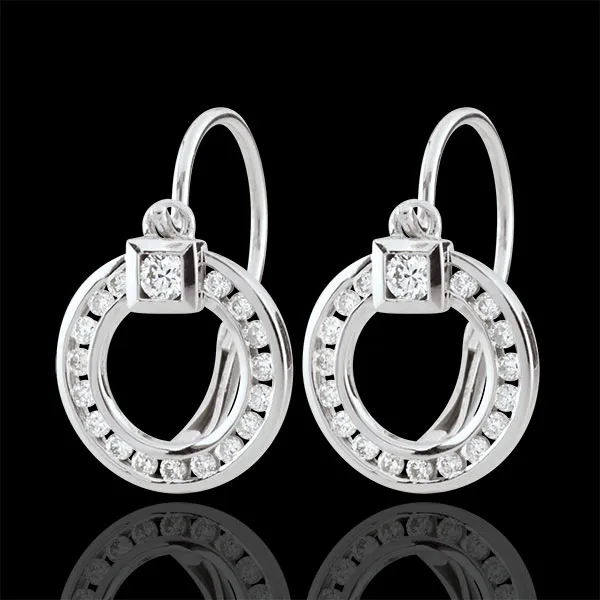 Orecchini Vivace - Oro bianco - 18 carati - 36 Diamanti - 0.27 carati