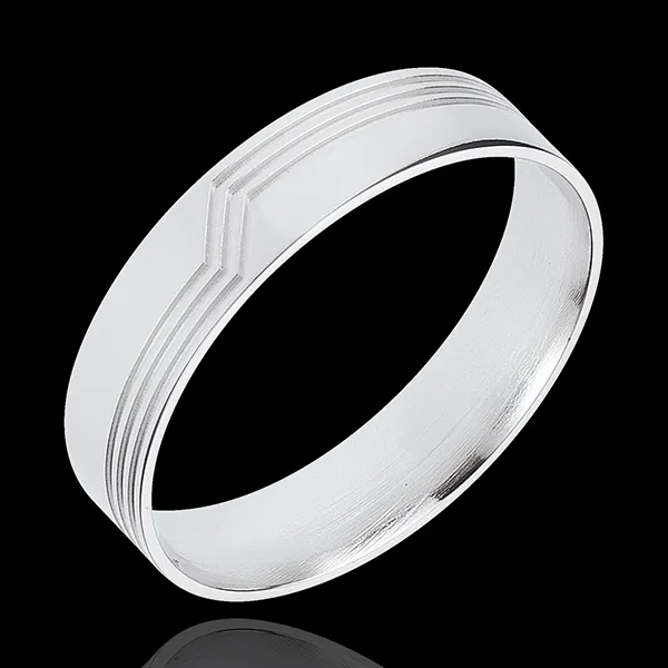 Fede Voltafaccia - Oro bianco - 18 carati