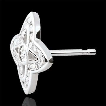 Orecchini Tala - Oro bianco - 9 carati - 50 Diamanti - 0.2 carati