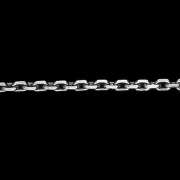 Catena a maglia rolò - Oro bianco - 9 carati - 40 cm 