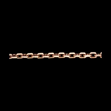 Chaîne Forçat or rose 9 carats - 45 cm