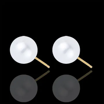Boucles d'oreilles Perle Pureté - or jaune 18 carats
