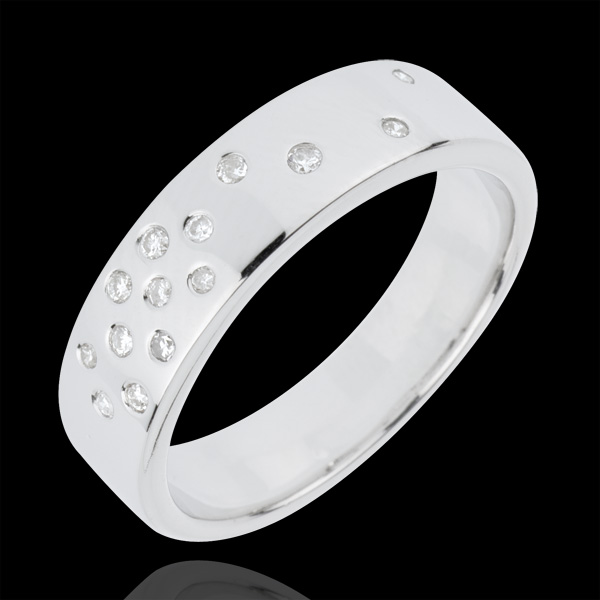 Alliance Nuit Étoilée - or blanc 18 carats