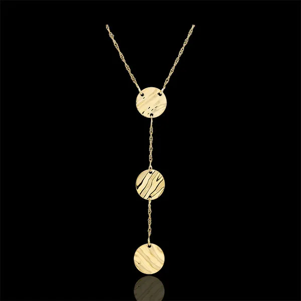 Collier Trois Soleils - or jaune 9 carats