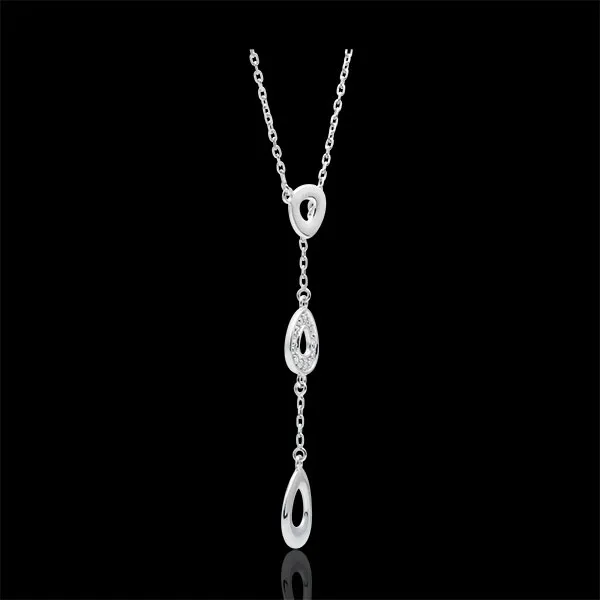 Collier or blanc 9 carats Ogiva