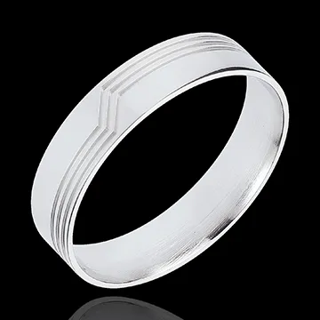 White Gold Volte-Face Ring