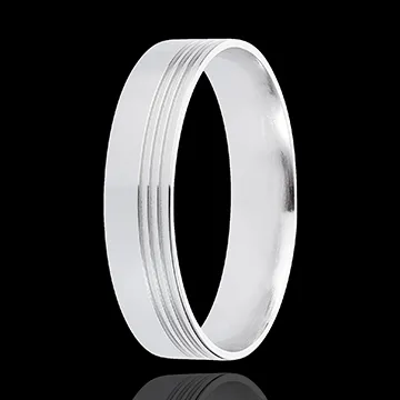 White Gold Volte-Face Ring