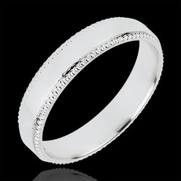 Alliance Empereur - or blanc 18 carats