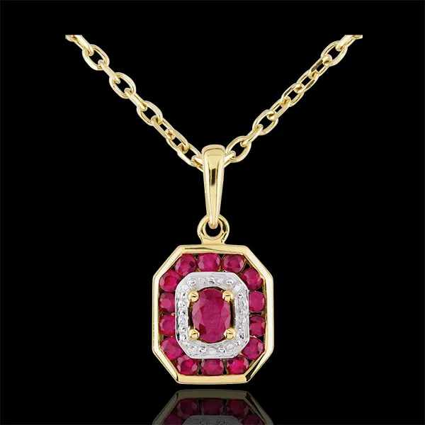 Ruby-studded Oriade Pendant