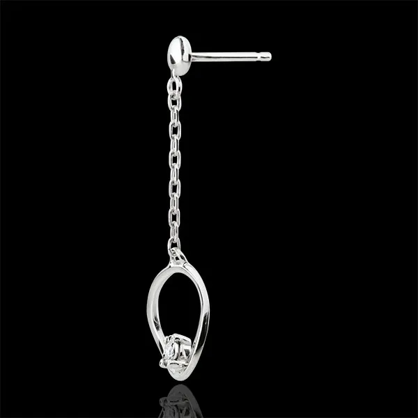 White Gold Cosmo Earrings