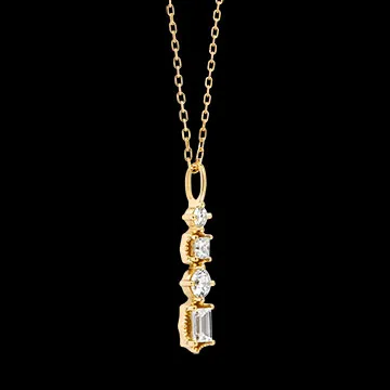 Linéa Necklace – 9ct Yellow Gold and Lab-Grown Diamonds