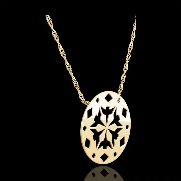 Collier Makwa - or jaune 9 carats
