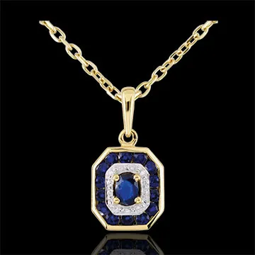 Sapphire-studded Oriade Pendant