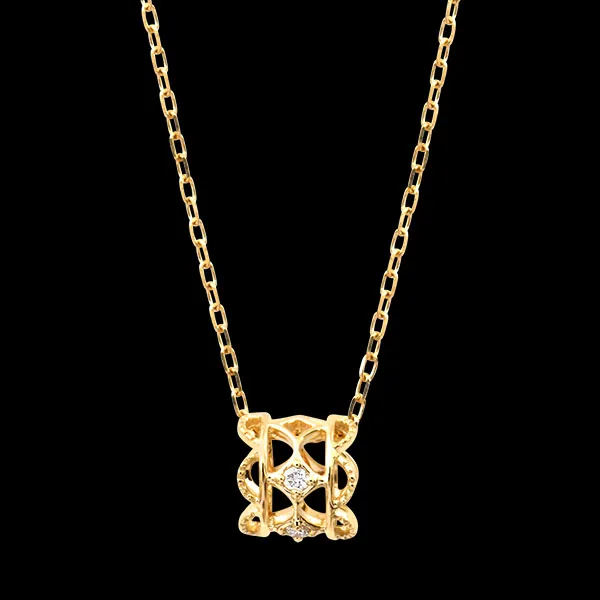 Lysiane Necklace – 9ct Yellow Gold and Lab-Grown Diamonds