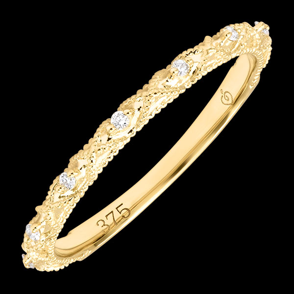 Lira Ring – 9ct Yellow Gold and Lab-Grown Diamonds