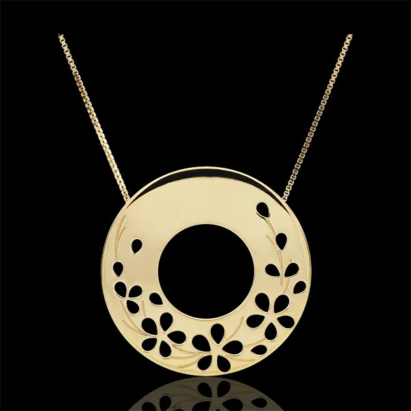 Collar Aire de Primavera - oro amarillo 9 quilates