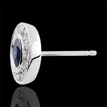 Pendientes Mi Noche Estrellada - oro blanco 9 quilates