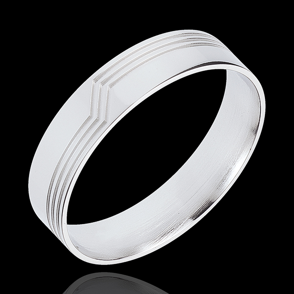 Sortija Volte-face - oro blanco 18 quilates 