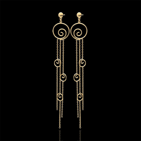 Pendientes Matsuri - oro amarillo 9 quilates 