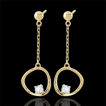 Pendientes Cosmo - oro amarillo 9 quilates