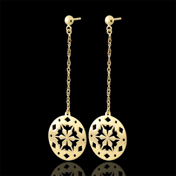 Pendientes Makwa - oro amarillo 9 quilates