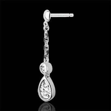 Pendientes Carmen - oro blanco 18 quilates y diamantes