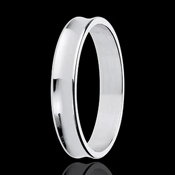 Inel Dandy aur alb de 18K